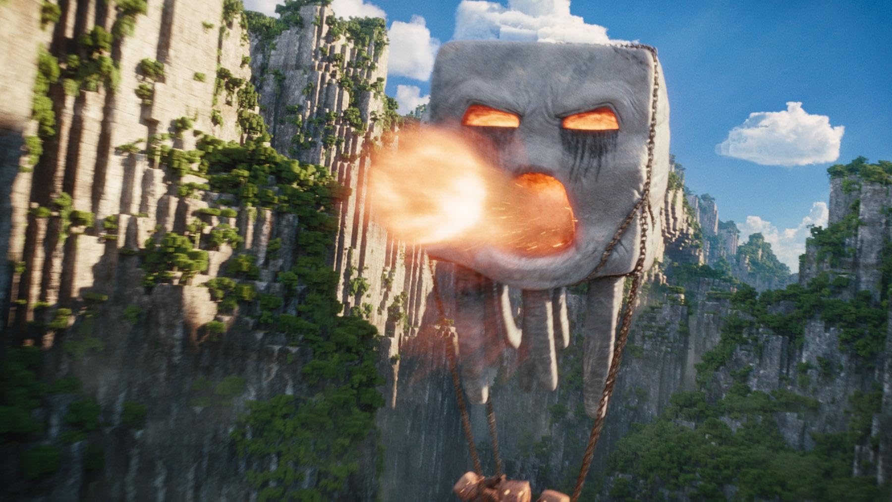 Una película de Minecraft: Aventura cúbica llena de imaginación